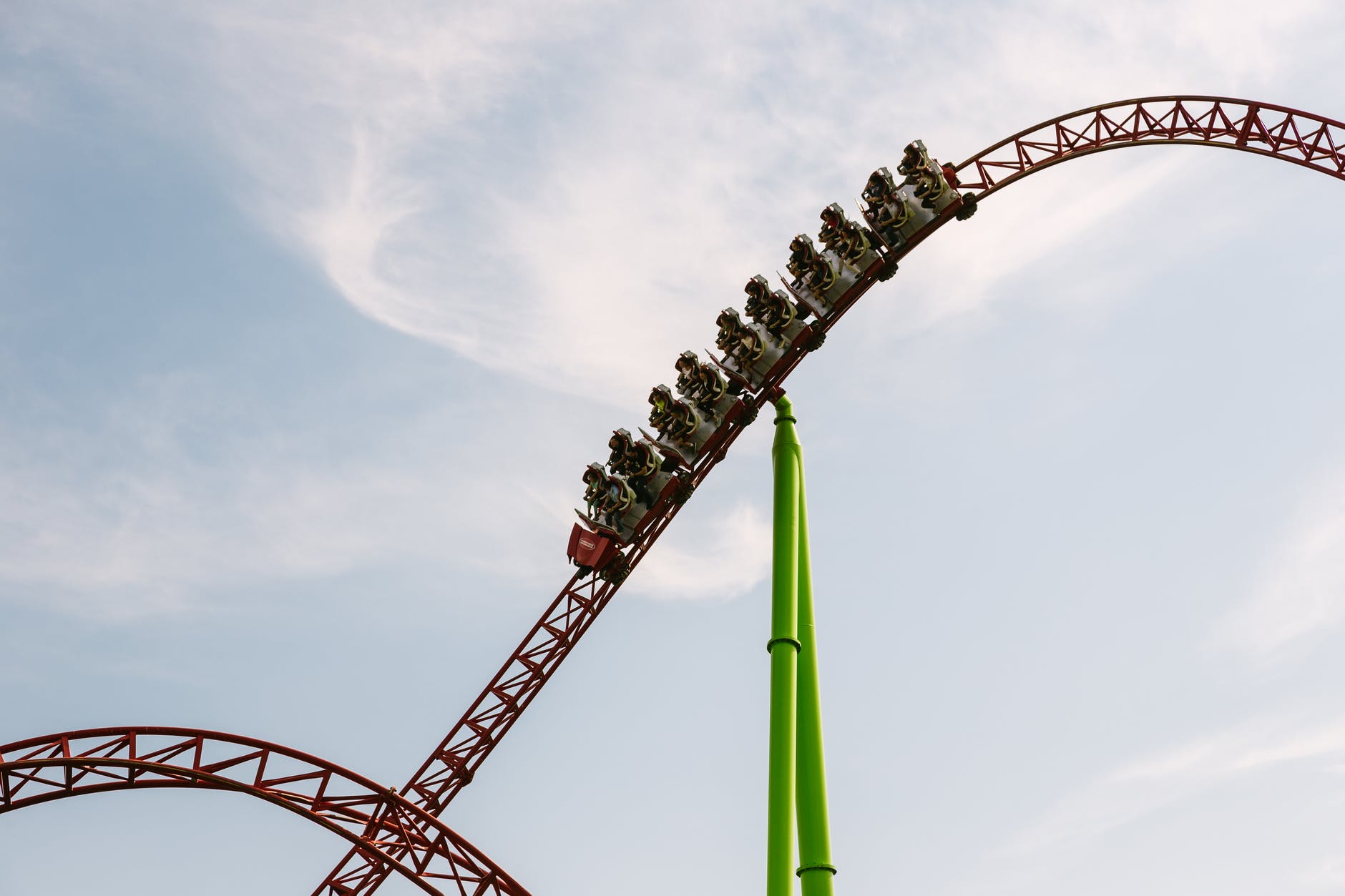 red roller coaster